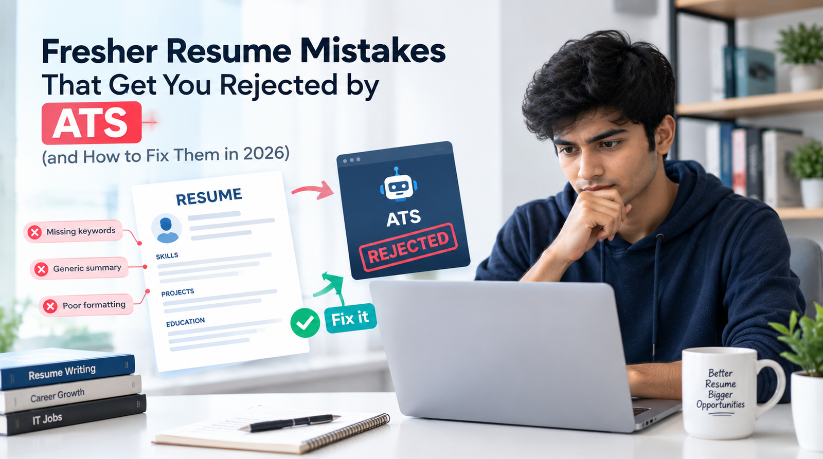 Fresher Resume Mistakes That Get You Rejected by ATS (and How to Fix Them in 2026)