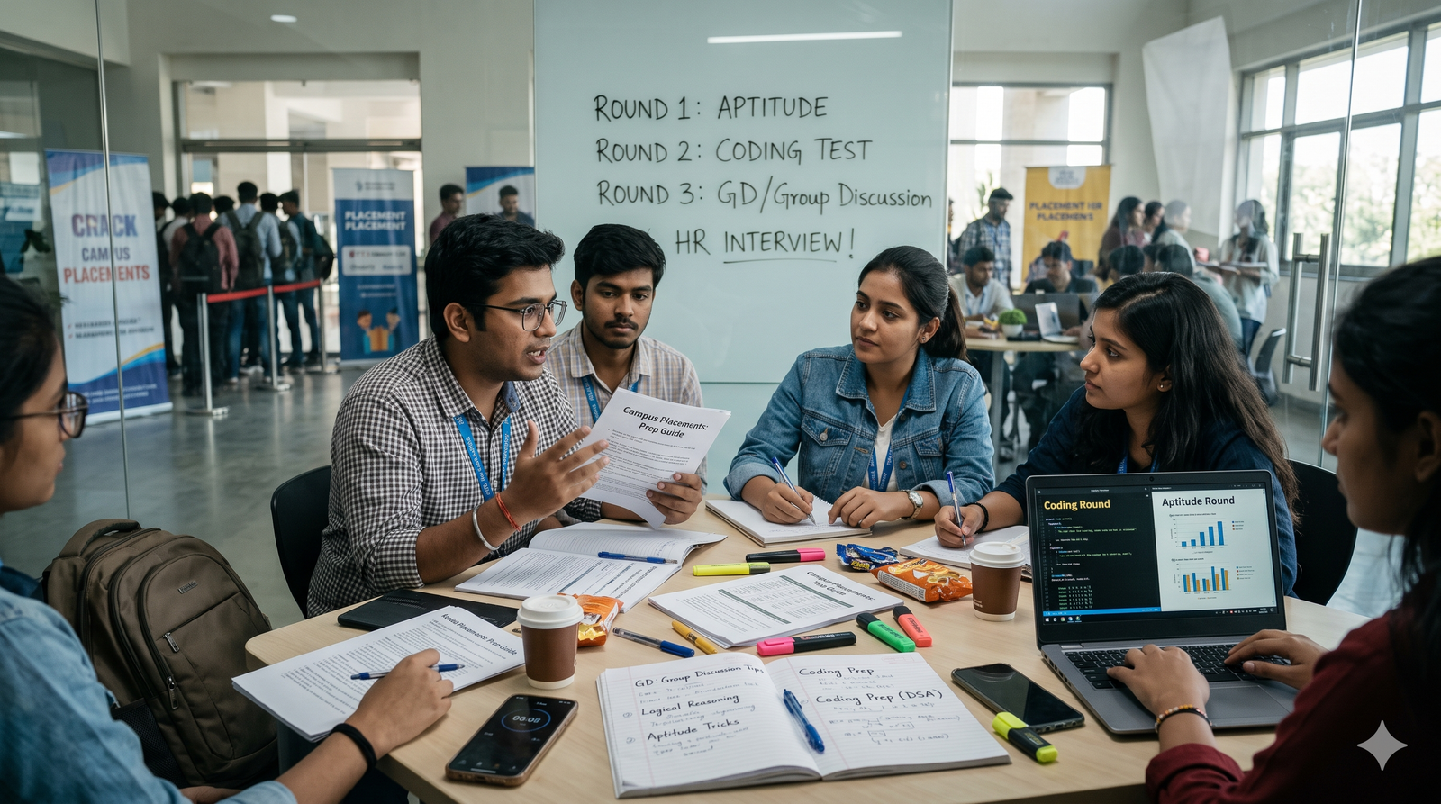 How to Crack Campus Placements: Aptitude, Coding Round and GD Preparation Guide for IT Students